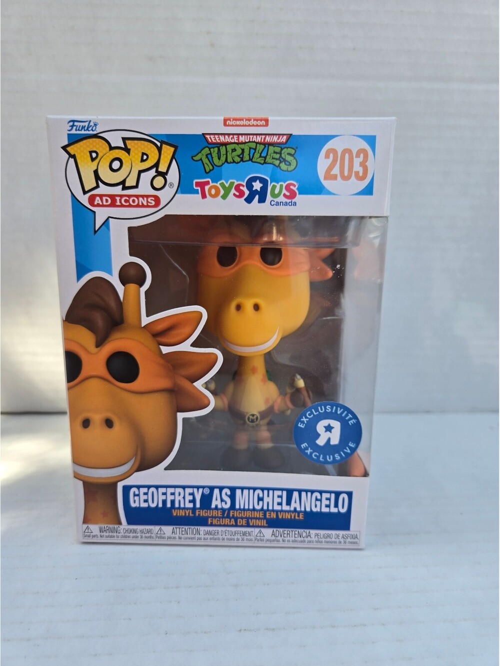 Funko Pop! Ad Icons Geoffrey as Michelangelo #203 Collectible Figure